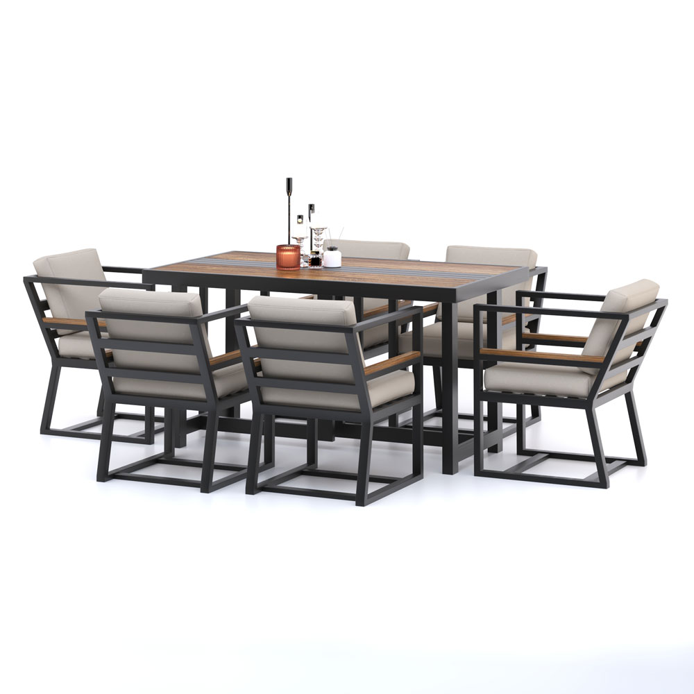 میز و صندلی فلزی مدل رویال آلومینیوم 