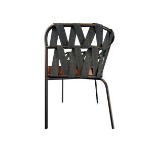 صندلی فلزی آلفا آهنی و آلومینیومی نمای کنار
